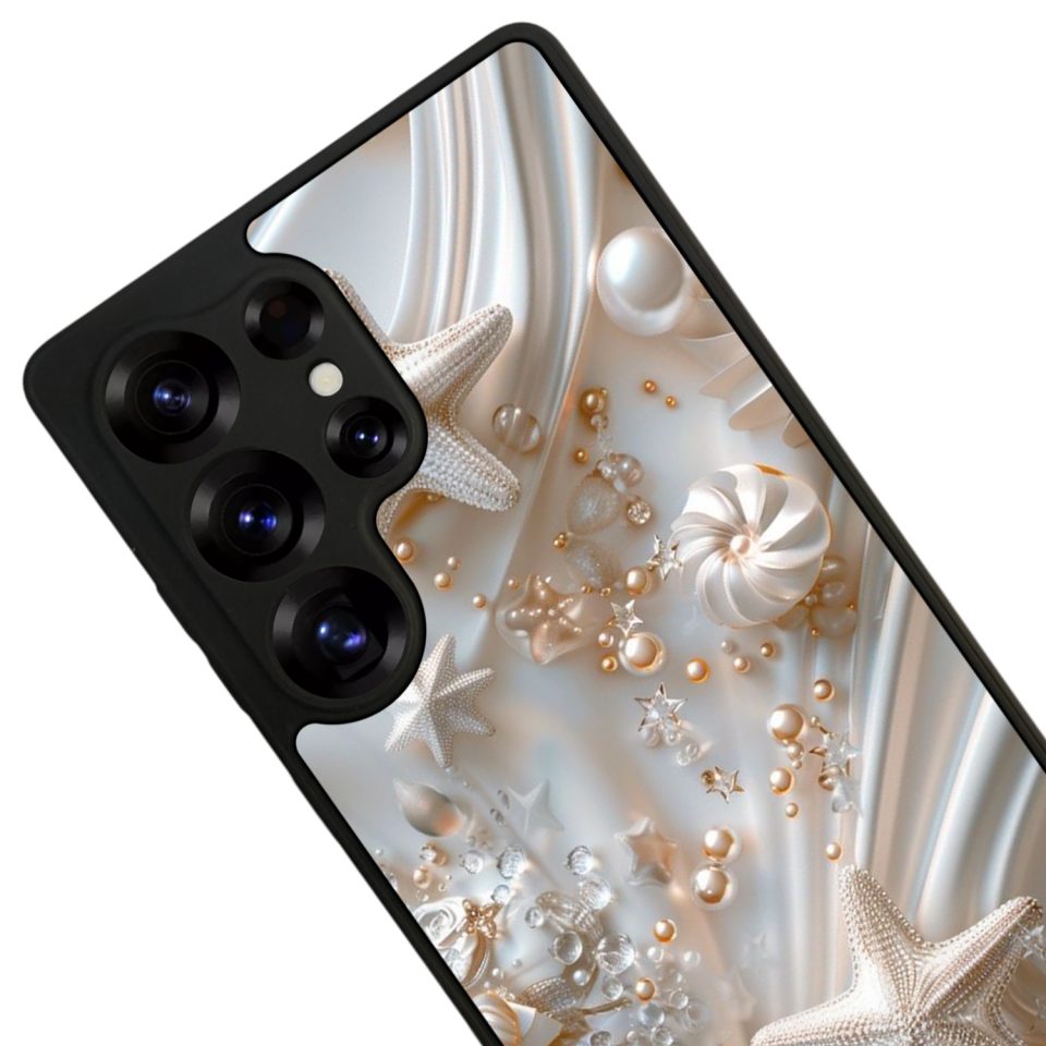 Samsung Galaxy S25 Ultra Uyumlu  İnci Tasarımlı Glossy Premium Kılıf