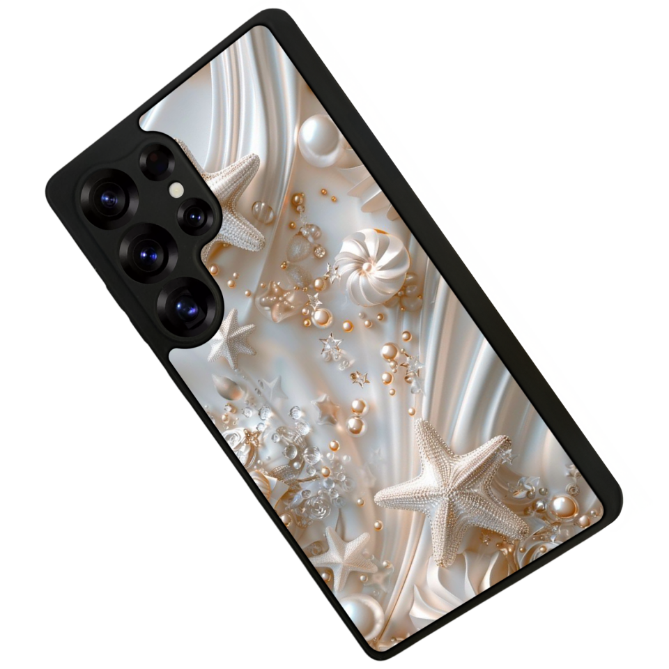 Samsung Galaxy S25 Ultra Uyumlu  İnci Tasarımlı Glossy Premium Kılıf