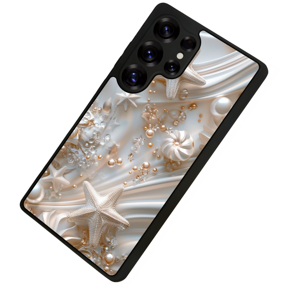 Samsung Galaxy S25 Ultra Uyumlu  İnci Tasarımlı Glossy Premium Kılıf