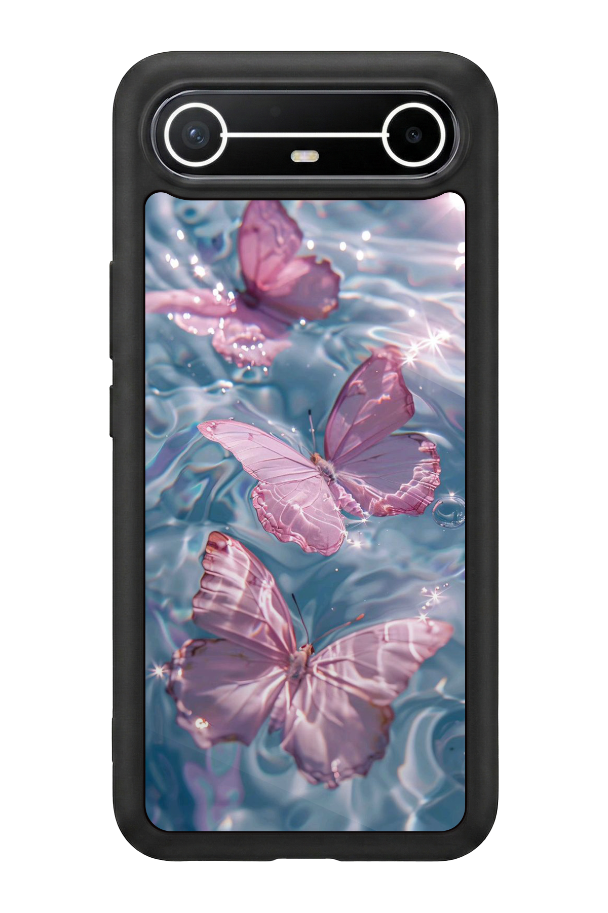 Tecno Spark Slim 5G Uyumlu Kelebek Tasarımlı Glossy Premium Kılıf