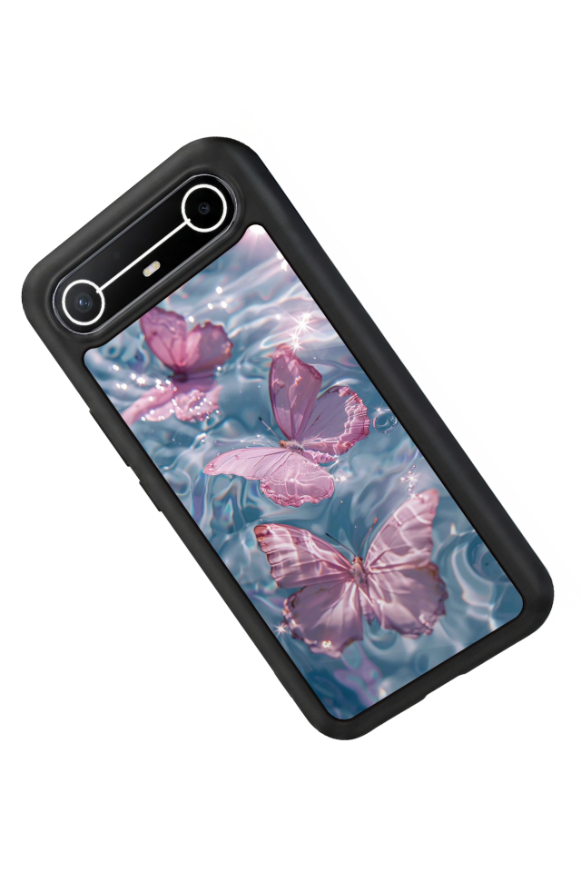 Tecno Spark Slim 5G Uyumlu Kelebek Tasarımlı Glossy Premium Kılıf