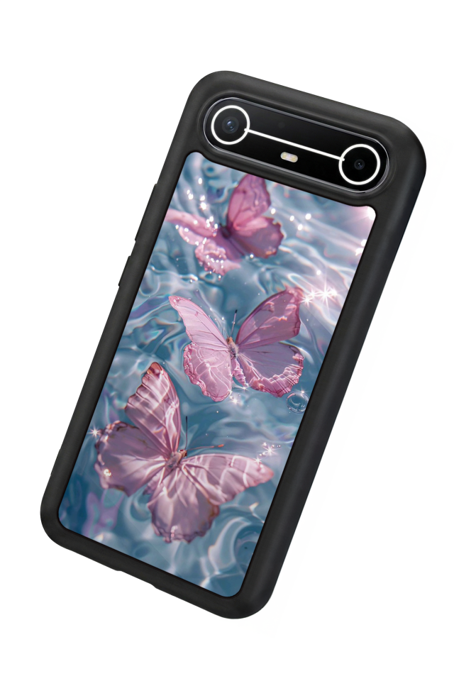 Tecno Spark Slim 5G Uyumlu Kelebek Tasarımlı Glossy Premium Kılıf