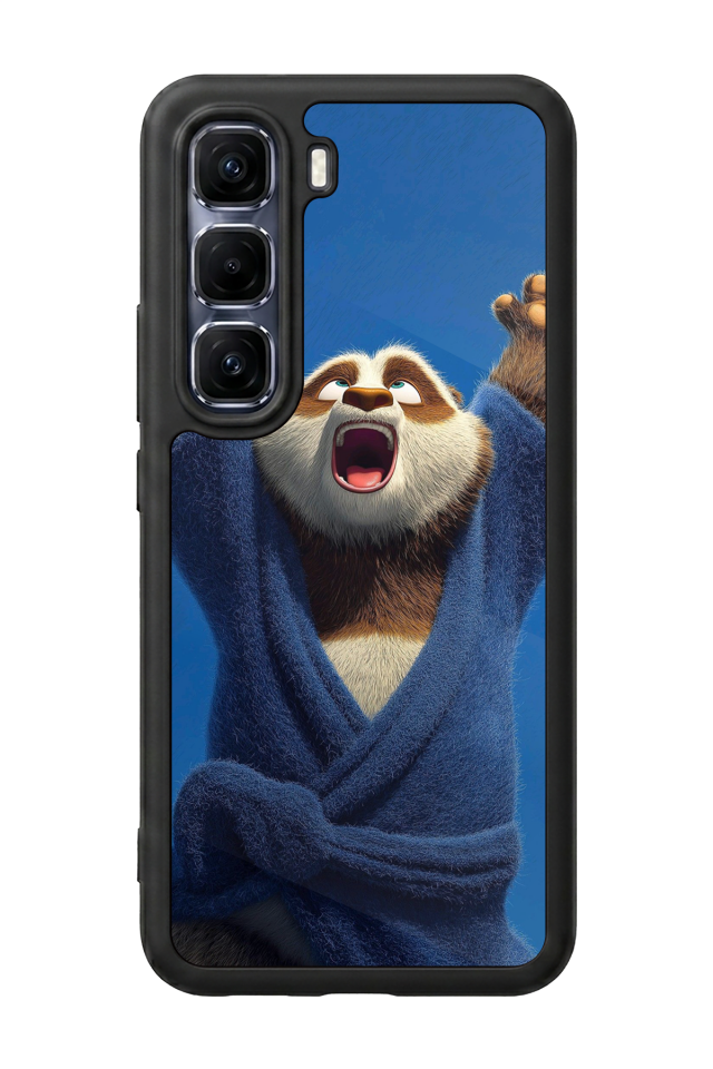 Infinix Hot 60 Pro Plus Uyumlu Kung Fu Panda Tasarımlı Glossy Premium Kılıf