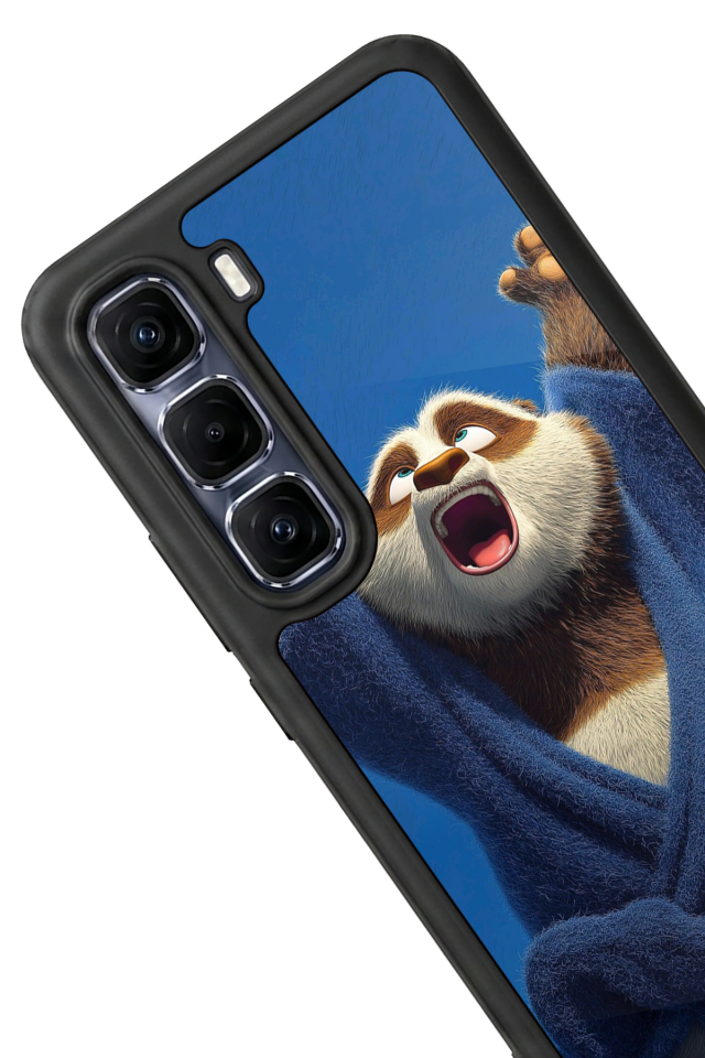 Infinix Hot 60 Pro Plus Uyumlu Kung Fu Panda Tasarımlı Glossy Premium Kılıf