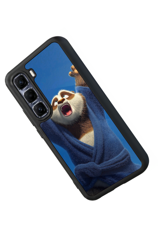 Infinix Hot 60 Pro Plus Uyumlu Kung Fu Panda Tasarımlı Glossy Premium Kılıf