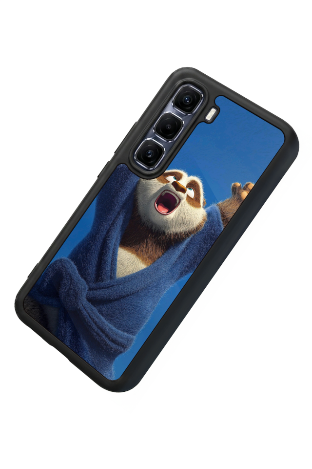 Infinix Hot 60 Pro Plus Uyumlu Kung Fu Panda Tasarımlı Glossy Premium Kılıf