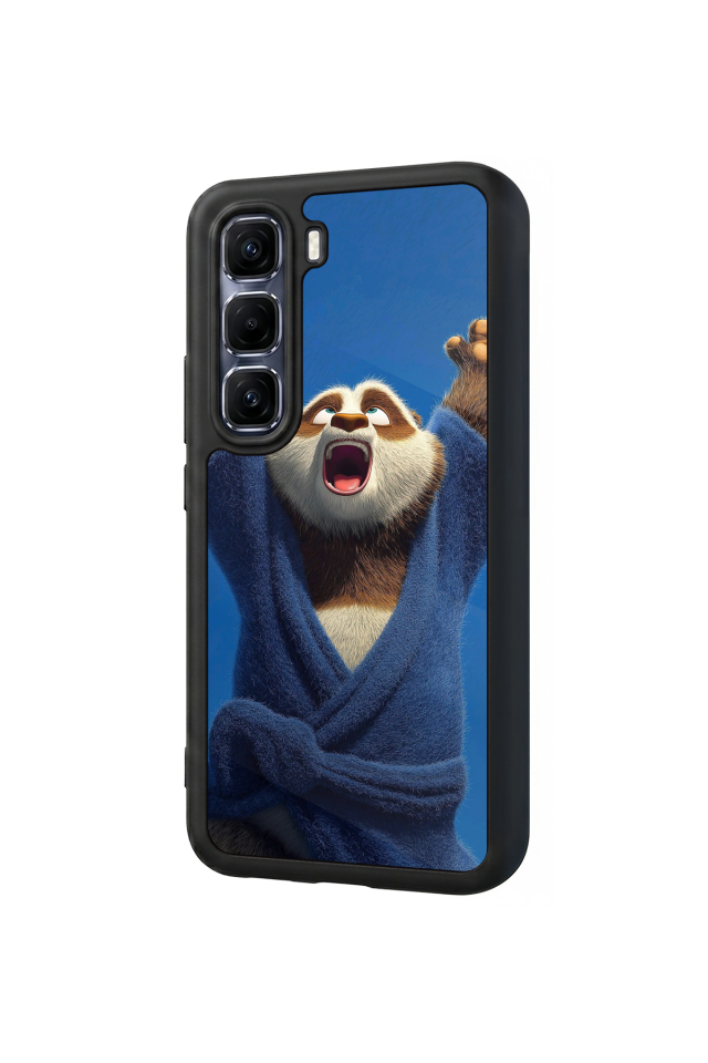 Infinix Hot 60 Pro Plus Uyumlu Kung Fu Panda Tasarımlı Glossy Premium Kılıf