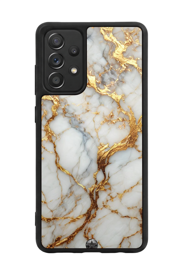 Samsung Galaxy A72 Uyumlu Mermer Marble Tasarımlı Glossy Premium Kılıf