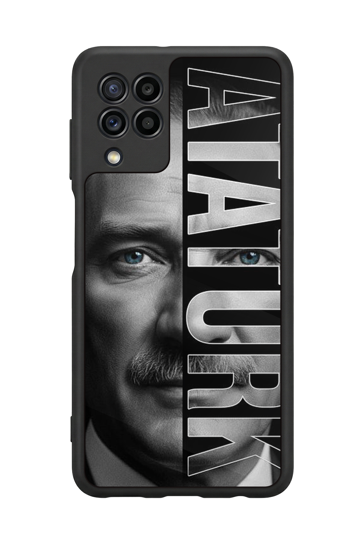 Samsung Galaxy M32 Uyumlu Mustafa Kemal Ataturk Tasarımlı Glossy Premium Kılıf