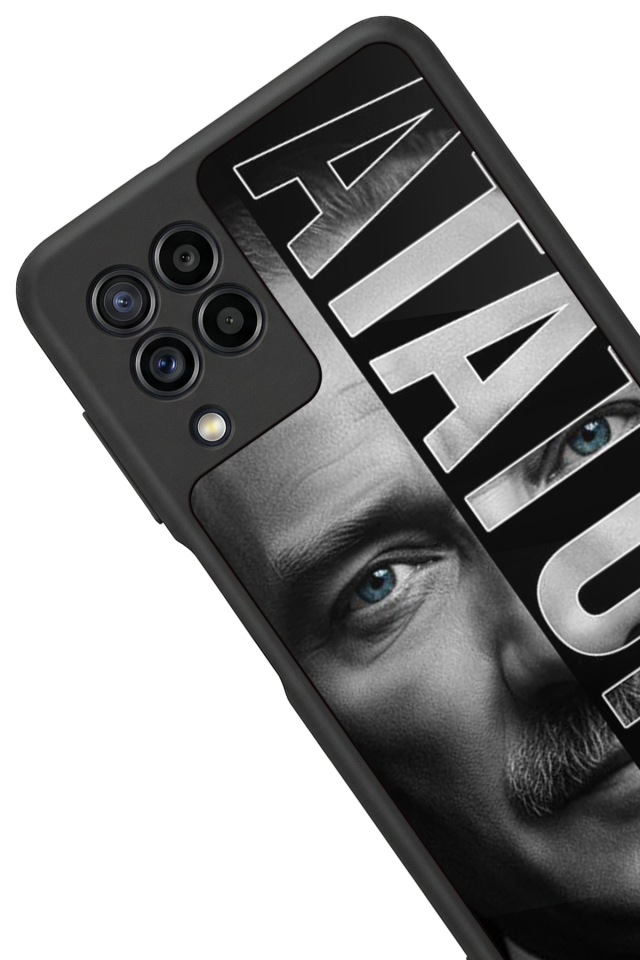 Samsung Galaxy M32 Uyumlu Mustafa Kemal Ataturk Tasarımlı Glossy Premium Kılıf