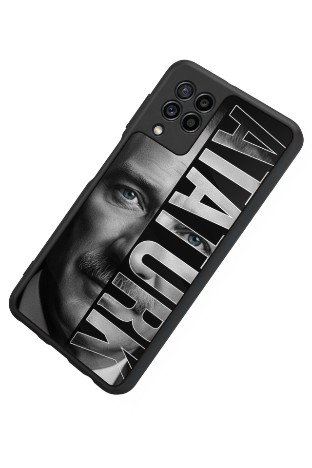 Samsung Galaxy M32 Uyumlu Mustafa Kemal Ataturk Tasarımlı Glossy Premium Kılıf