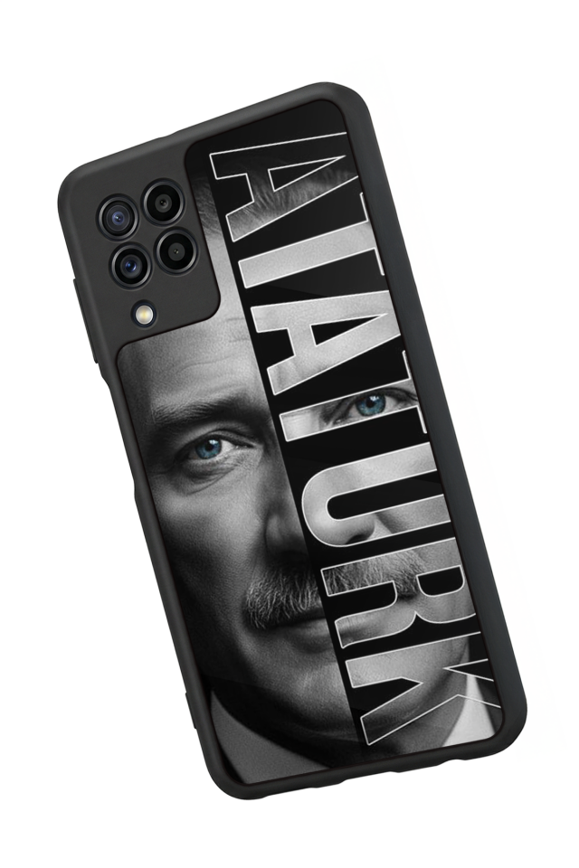 Samsung Galaxy M32 Uyumlu Mustafa Kemal Ataturk Tasarımlı Glossy Premium Kılıf