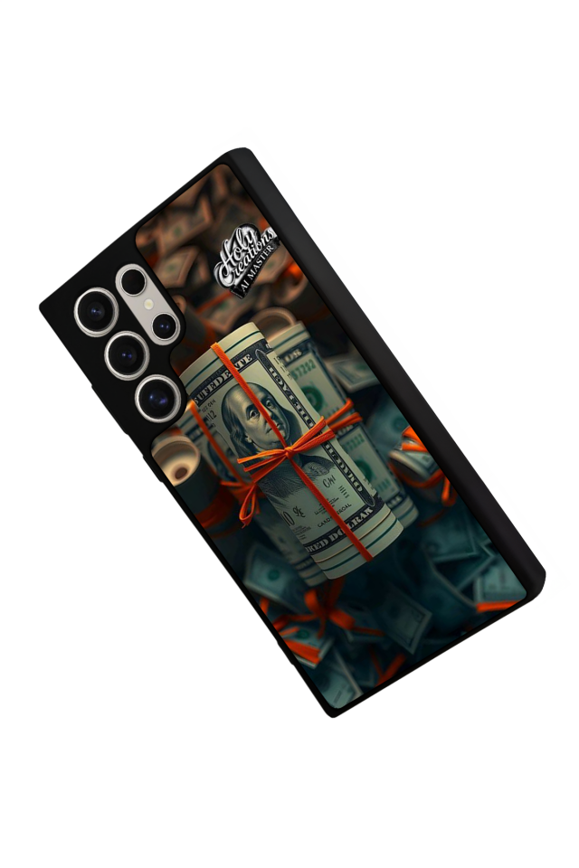 Samsung Galaxy S22 Ultra Uyumlu Para Tasarımlı Glossy Premium Kılıf