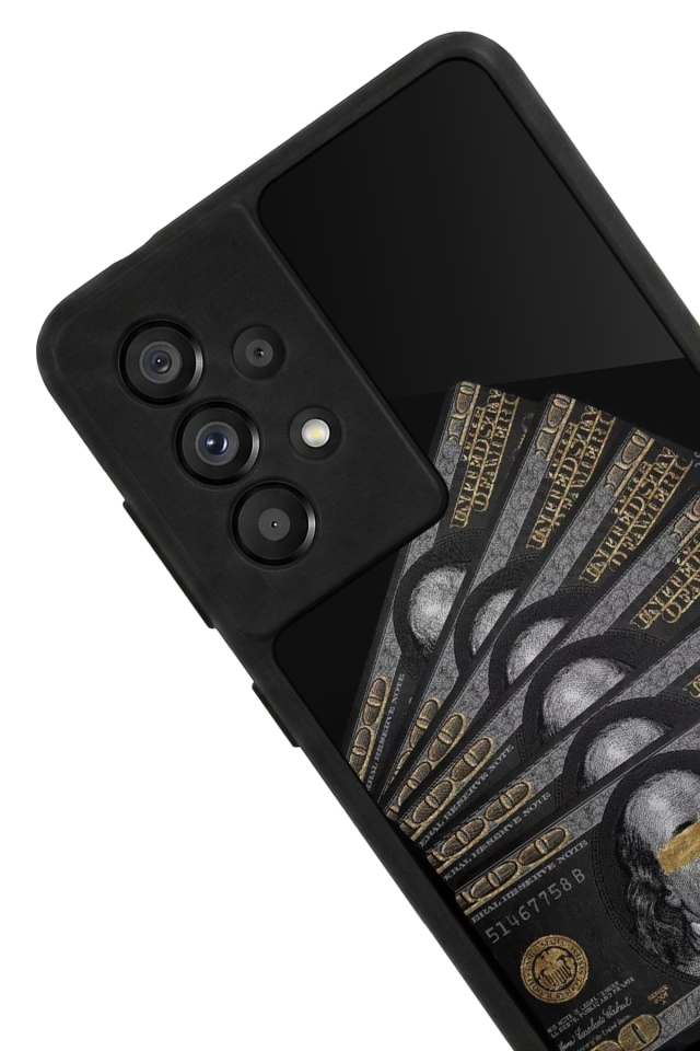 Samsung Galaxy A73 Uyumlu Para Tasarımlı Glossy Premium Kılıf