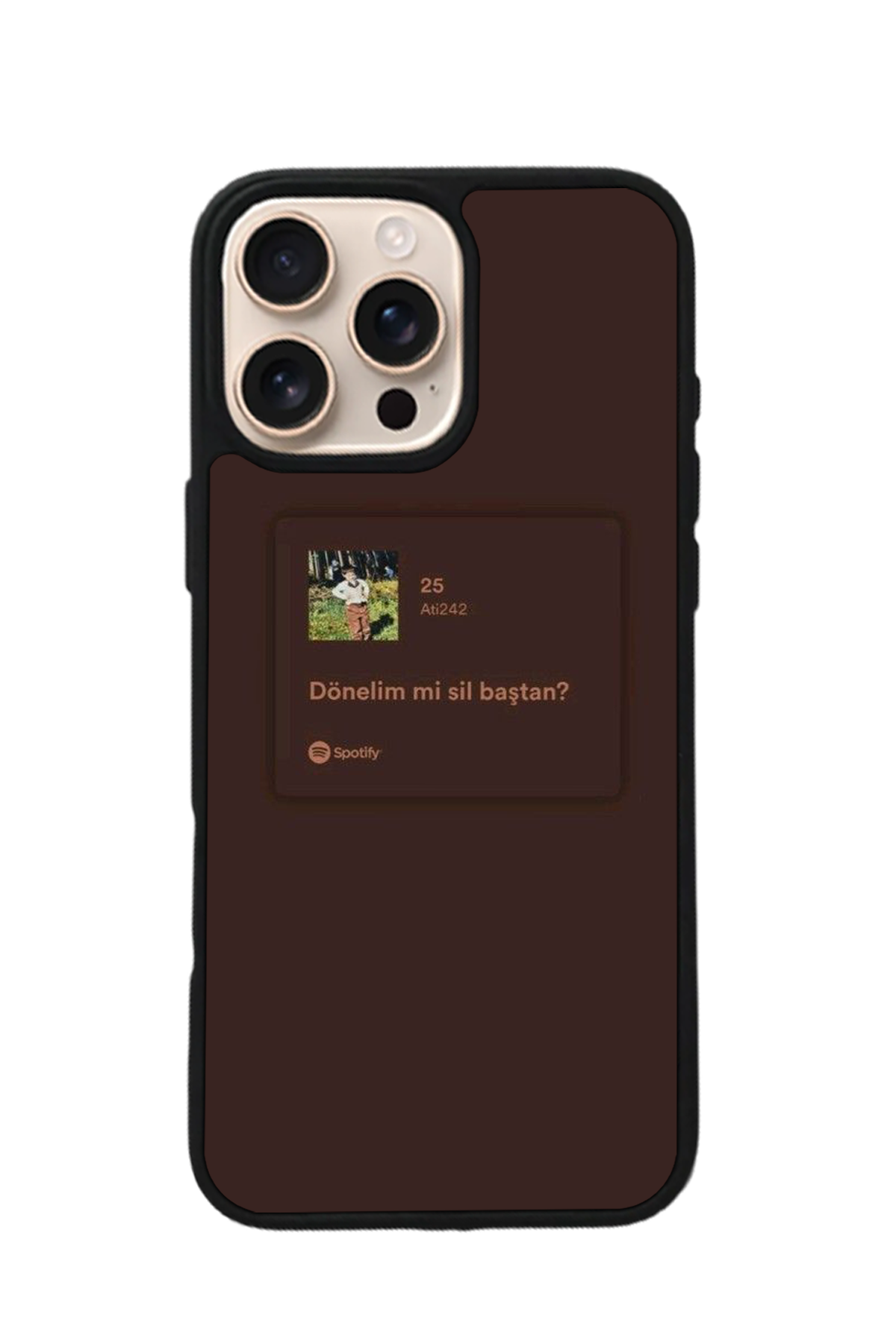 iPhone 14 Pro Max Uyumlu Sarki Sozleri Tasarımlı Glossy Premium Kılıf