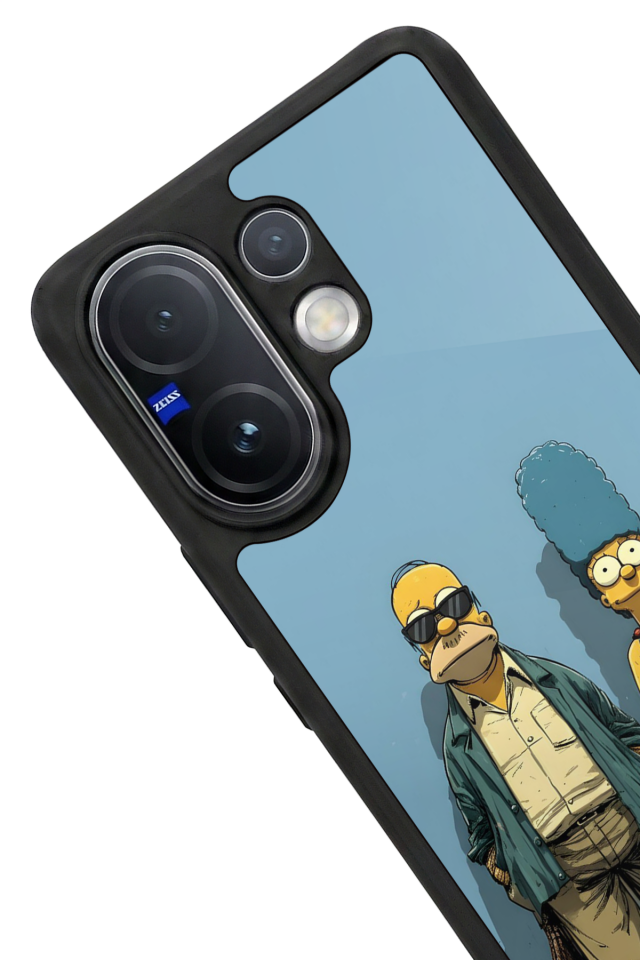 Vivo V60 Uyumlu The Simpsons Tasarımlı Glossy Premium Kılıf