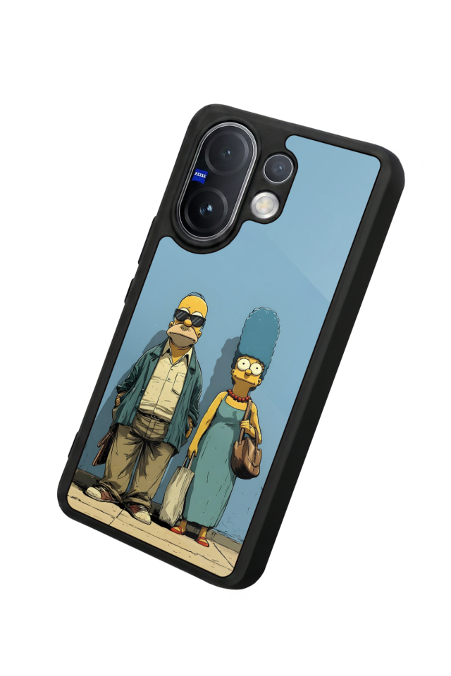 Vivo V60 Uyumlu The Simpsons Tasarımlı Glossy Premium Kılıf