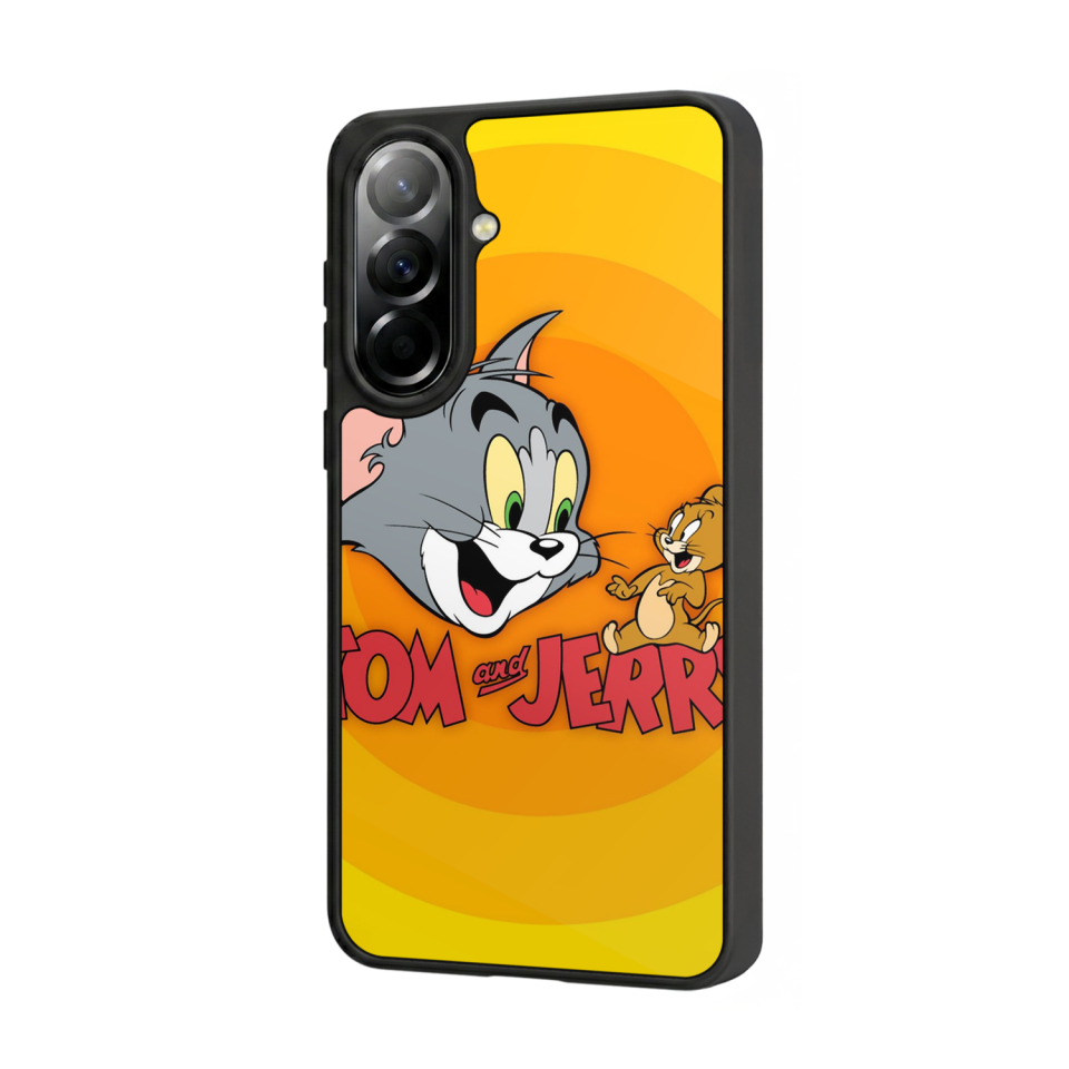 Samsung Galaxy A57 Uyumlu Tom And Jerry Tasarımlı Glossy Premium Kılıf