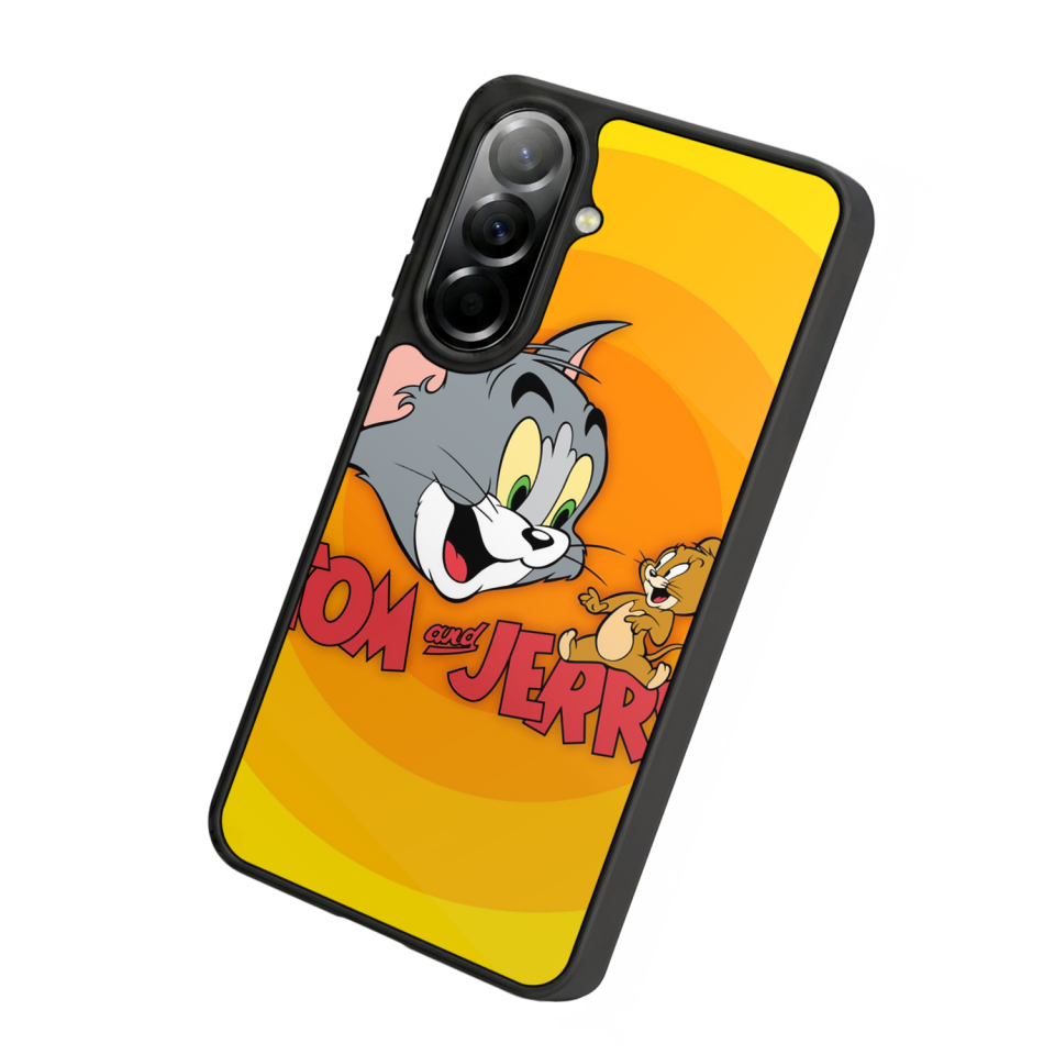 Samsung Galaxy A57 Uyumlu Tom And Jerry Tasarımlı Glossy Premium Kılıf