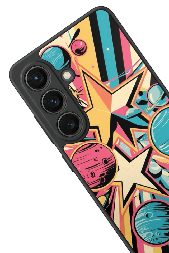 Samsung Galaxy S26 Uyumlu Uzay Tasarımlı Glossy Premium Kılıf