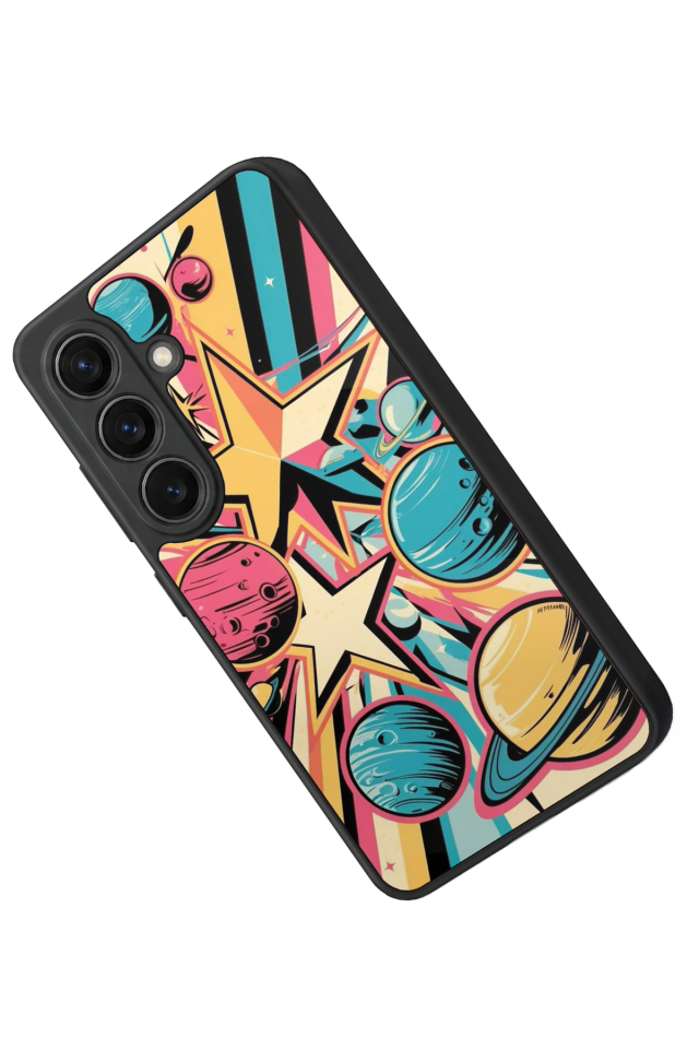 Samsung Galaxy S26 Uyumlu Uzay Tasarımlı Glossy Premium Kılıf