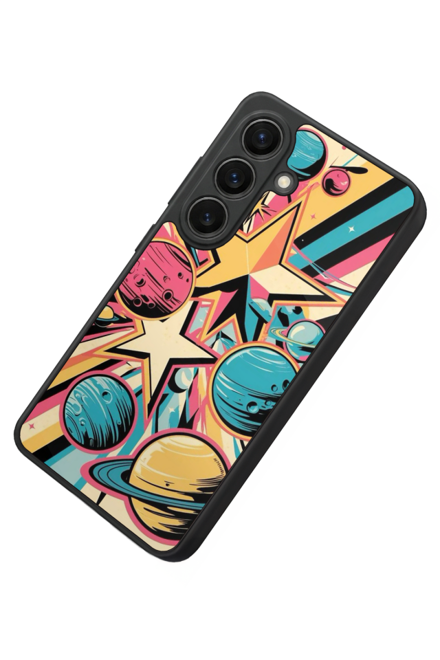 Samsung Galaxy S26 Uyumlu Uzay Tasarımlı Glossy Premium Kılıf