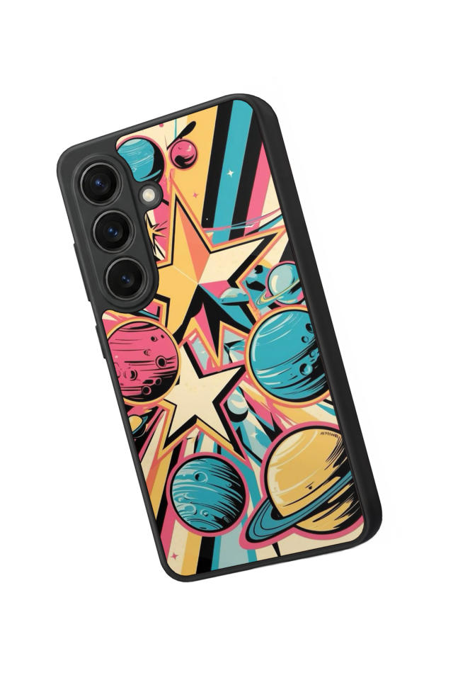 Samsung Galaxy S26 Uyumlu Uzay Tasarımlı Glossy Premium Kılıf