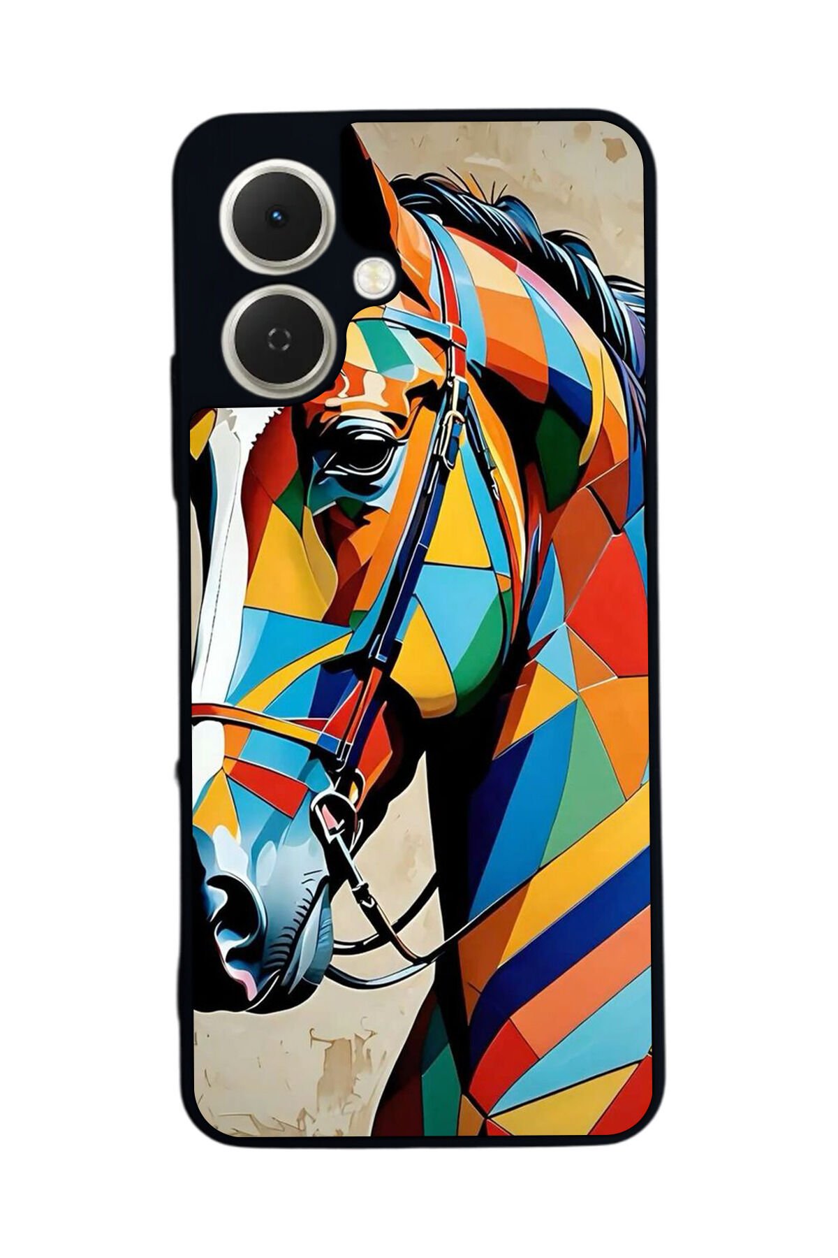 Tecno Spark GO 2 Uyumlu At Horse Tasarımlı Glossy Premium Kılıf