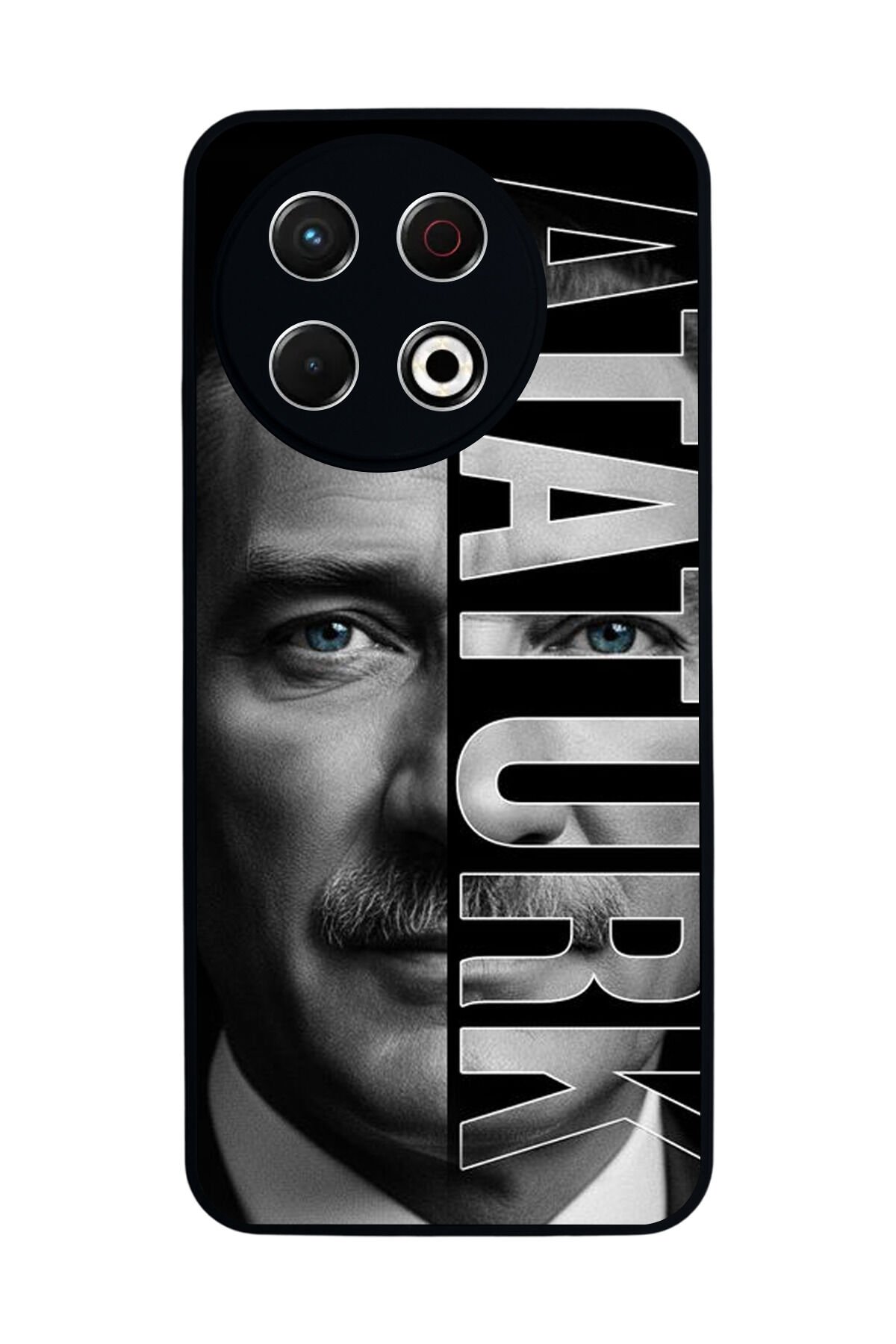 Tecno Spark 30 Pro Uyumlu Mustafa Kemal Ataturk Tasarımlı Glossy Premium Kılıf