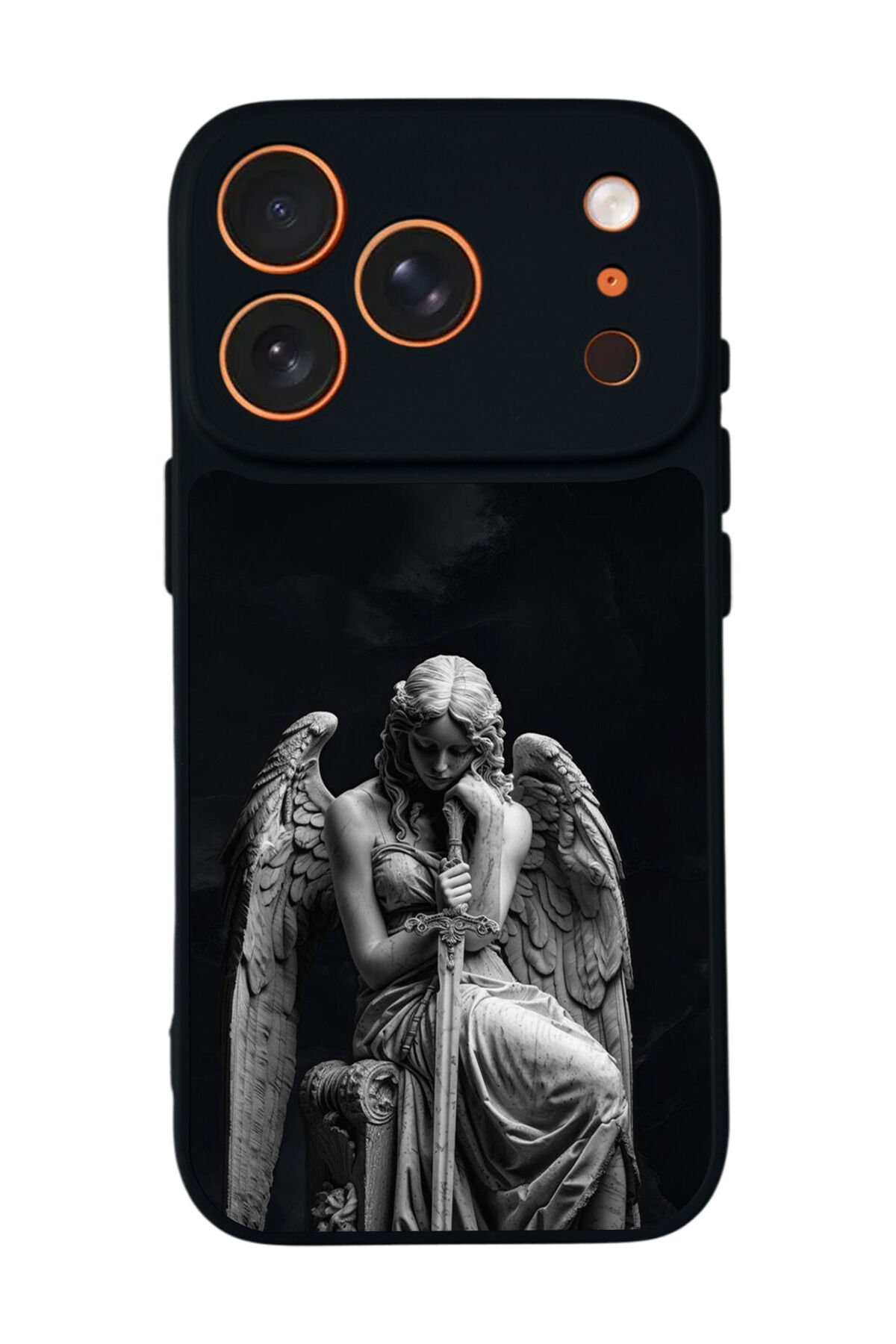 iPhone 17 Pro Uyumlu Melek Tasarımlı Glossy Premium Kılıf