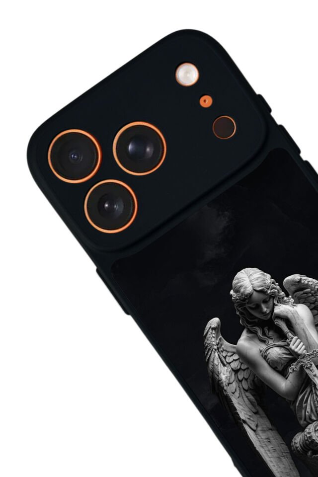iPhone 17 Pro Uyumlu Melek Tasarımlı Glossy Premium Kılıf