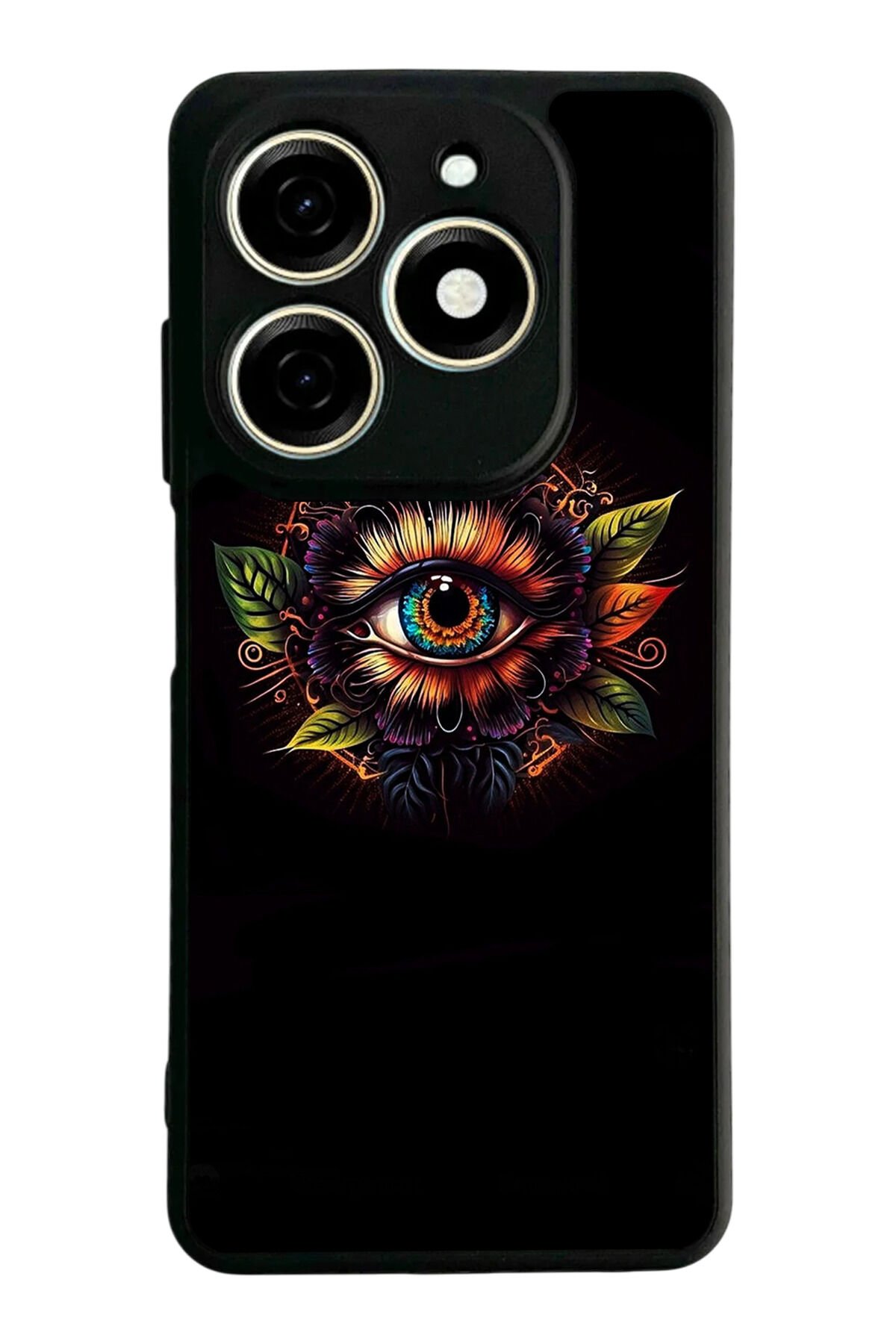 Infınıx Smart 8 Pro Uyumlu Göz Tasarımlı Glossy Premium Kılıf