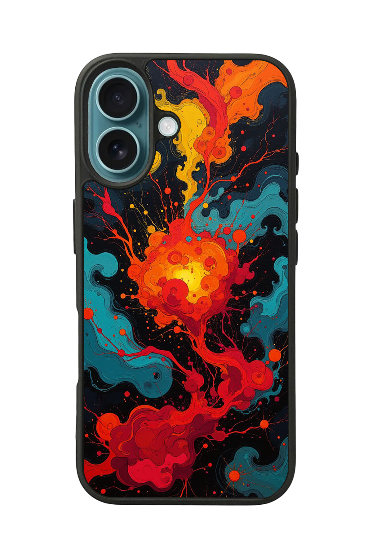 iPhone 16 Uyumlu Abstract Tasarımlı Glossy Premium Kılıf
