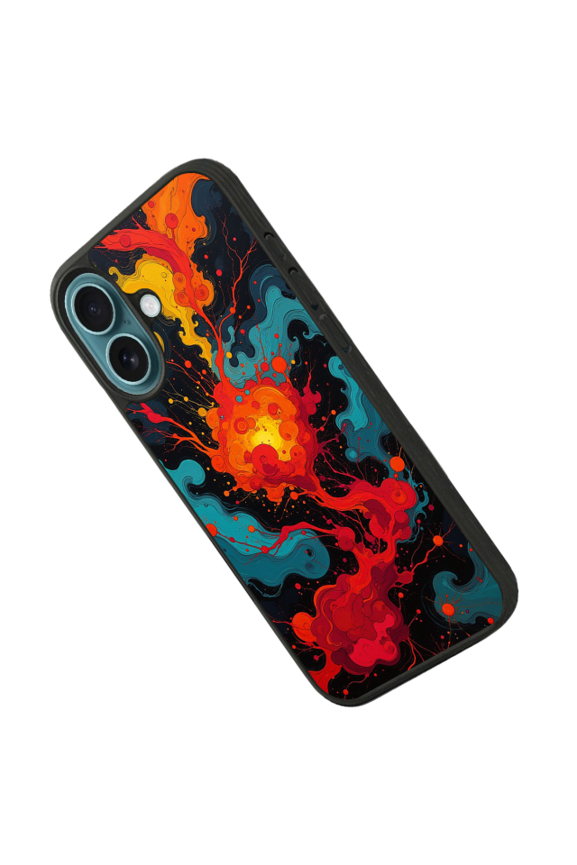 iPhone 16 Uyumlu Abstract Tasarımlı Glossy Premium Kılıf
