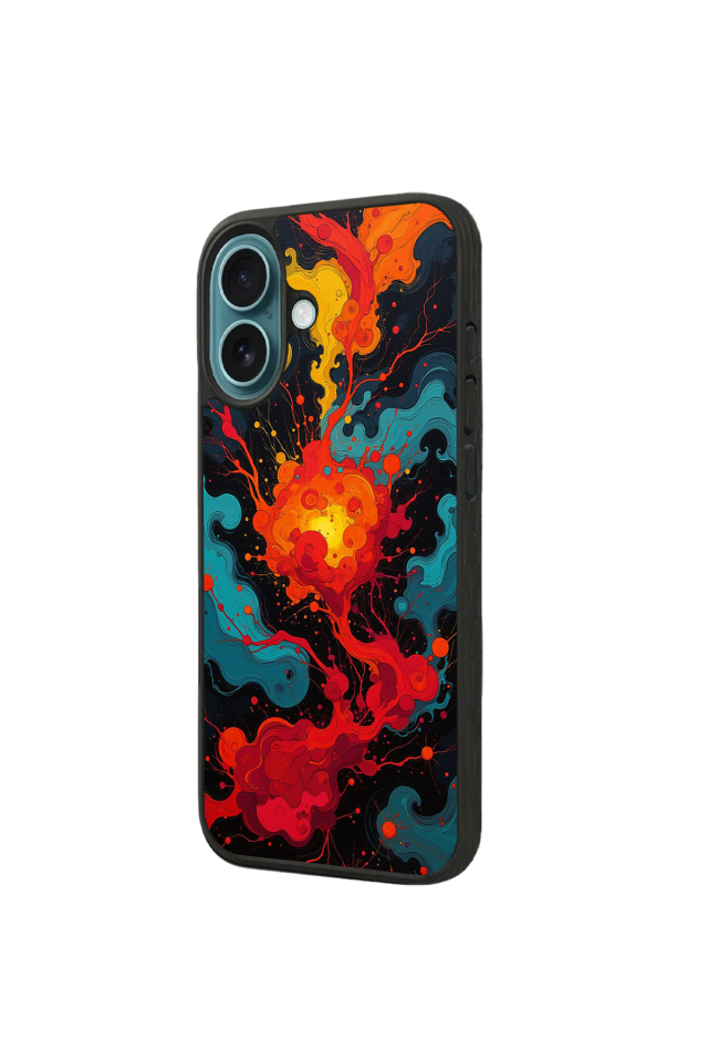 iPhone 16 Uyumlu Abstract Tasarımlı Glossy Premium Kılıf