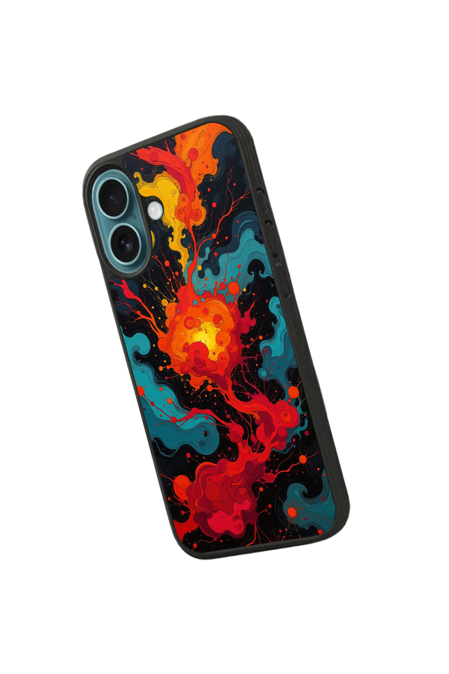 iPhone 16 Uyumlu Abstract Tasarımlı Glossy Premium Kılıf