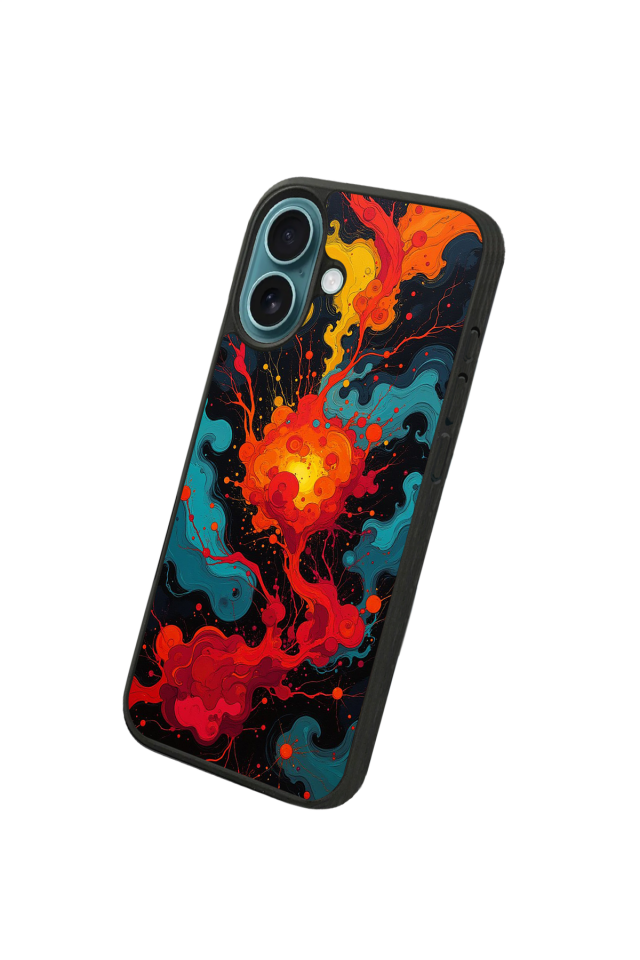 iPhone 16 Uyumlu Abstract Tasarımlı Glossy Premium Kılıf