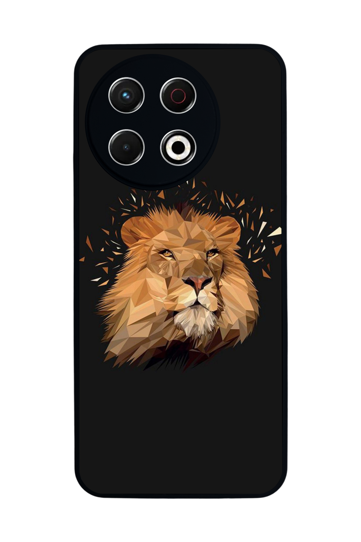 Tecno Spark 30 Pro Uyumlu Aslan Tasarımlı Glossy Premium Kılıf