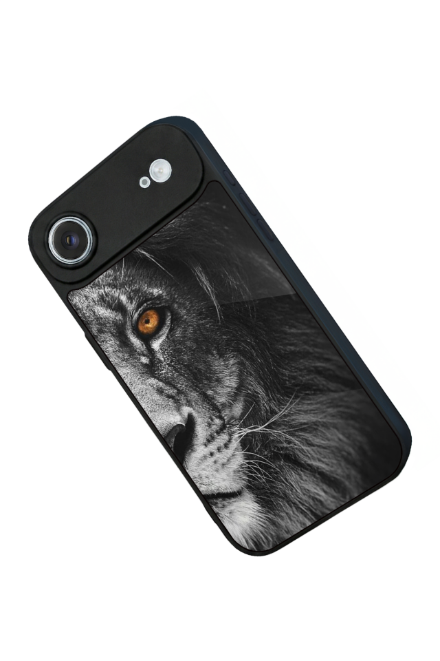 iPhone 17 Air Uyumlu Aslan Tasarımlı Glossy Premium Kılıf