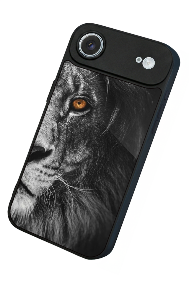 iPhone 17 Air Uyumlu Aslan Tasarımlı Glossy Premium Kılıf