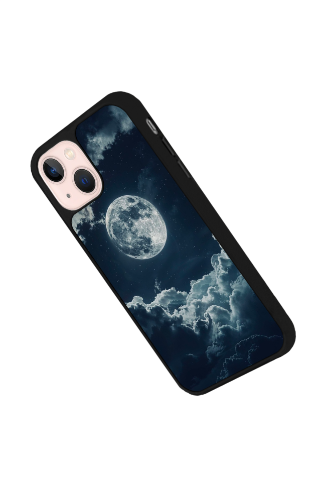 iPhone 13 Mini Uyumlu Ay Tasarımlı Glossy Premium Kılıf