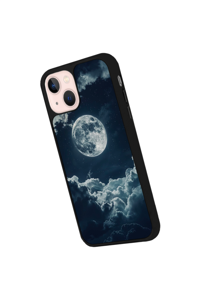 iPhone 13 Mini Uyumlu Ay Tasarımlı Glossy Premium Kılıf