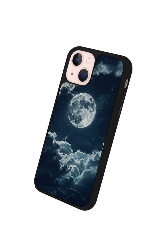 iPhone 13 Mini Uyumlu Ay Tasarımlı Glossy Premium Kılıf