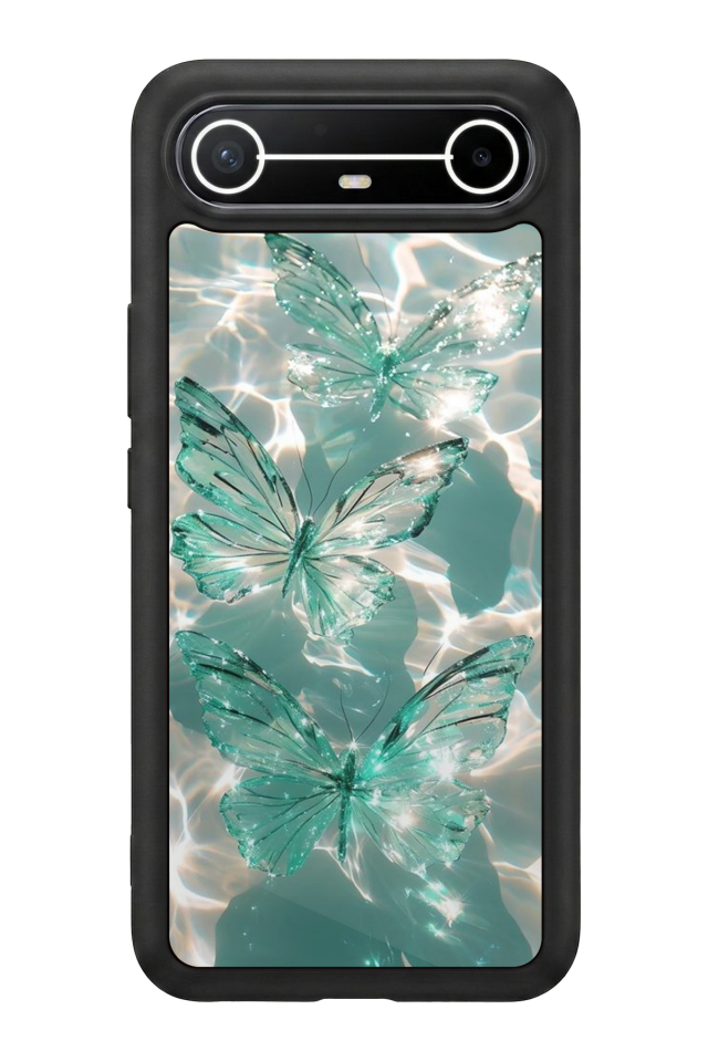 Tecno Spark Slim 5G Uyumlu Kelebek Tasarımlı Glossy Premium Kılıf