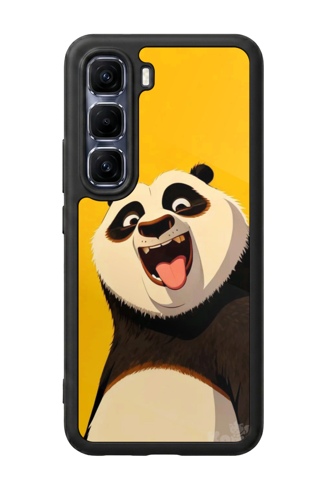 Infinix Hot 60 Pro Plus Uyumlu Kung Fu Panda Tasarımlı Glossy Premium Kılıf