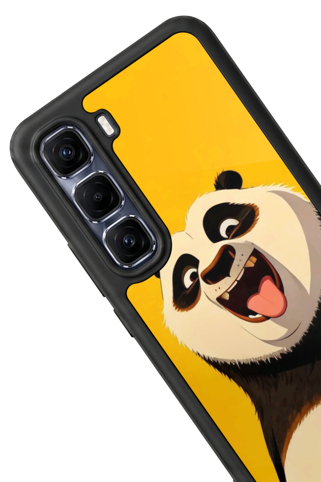 Infinix Hot 60 Pro Plus Uyumlu Kung Fu Panda Tasarımlı Glossy Premium Kılıf