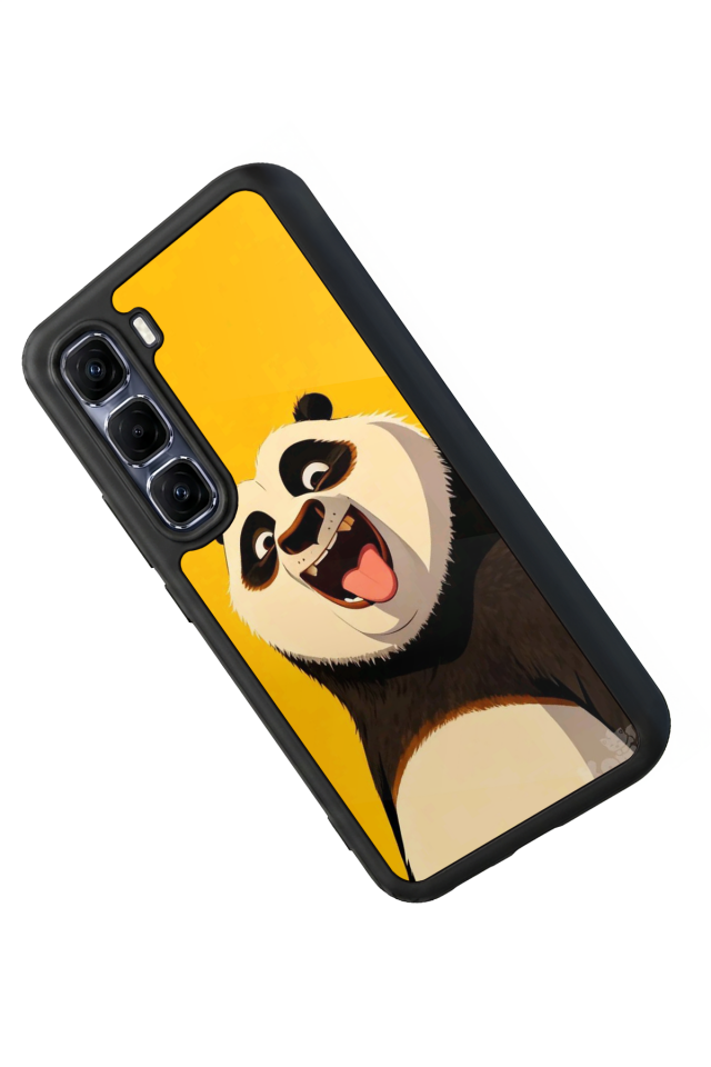 Infinix Hot 60 Pro Plus Uyumlu Kung Fu Panda Tasarımlı Glossy Premium Kılıf