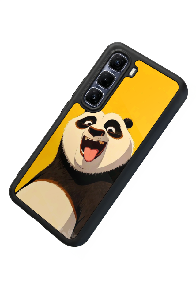 Infinix Hot 60 Pro Plus Uyumlu Kung Fu Panda Tasarımlı Glossy Premium Kılıf