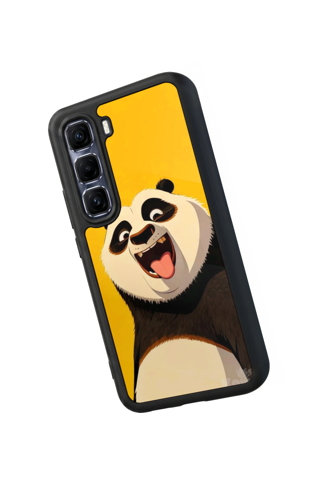 Infinix Hot 60 Pro Plus Uyumlu Kung Fu Panda Tasarımlı Glossy Premium Kılıf