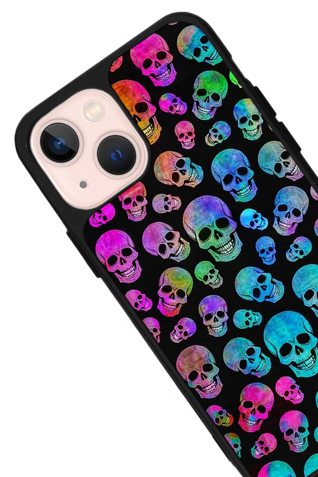 iPhone 13 Mini Uyumlu KuruKafa Tasarımlı Glossy Premium Kılıf